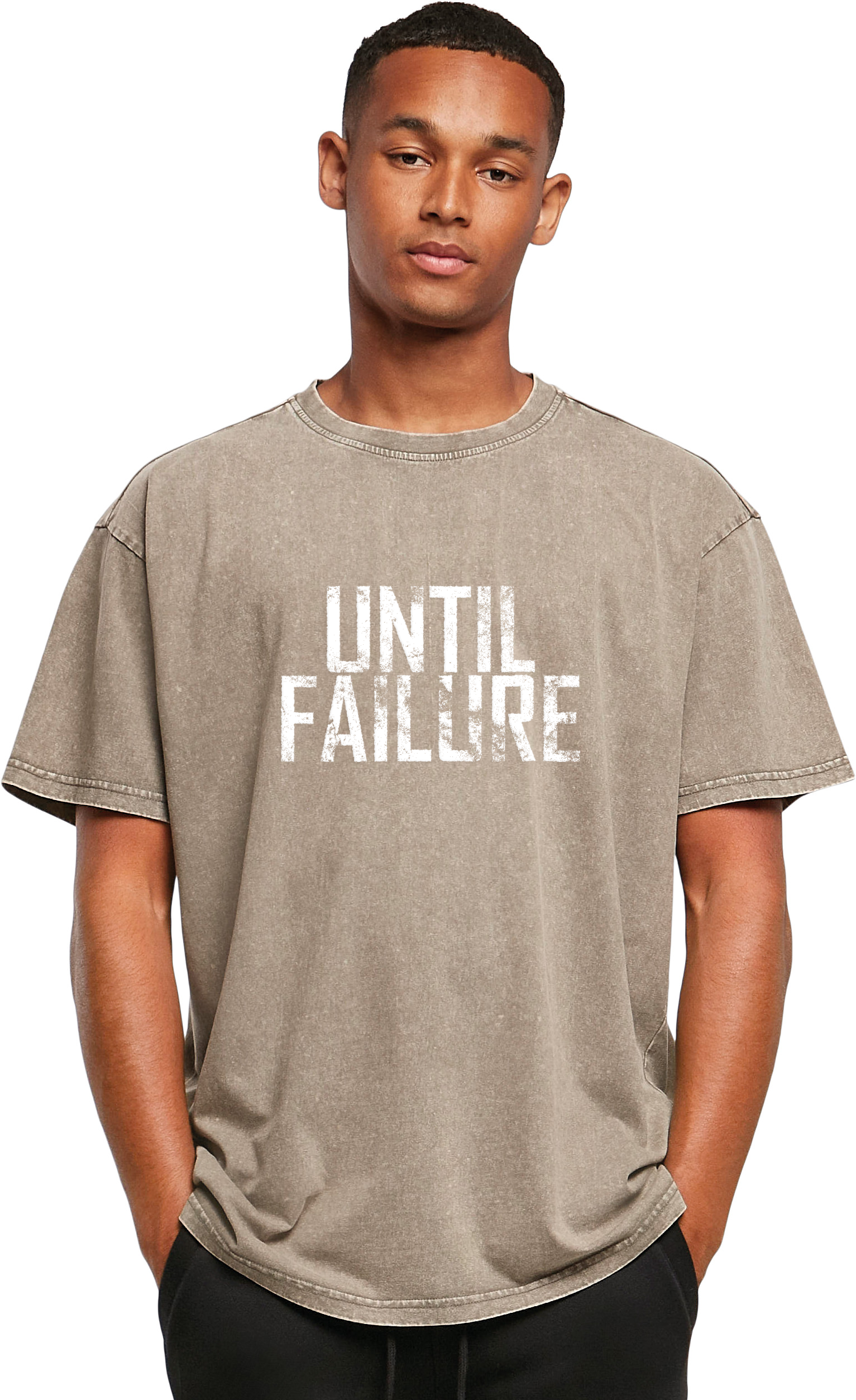 Acid Washed Oversized T Shirt - UntilFailure Rough