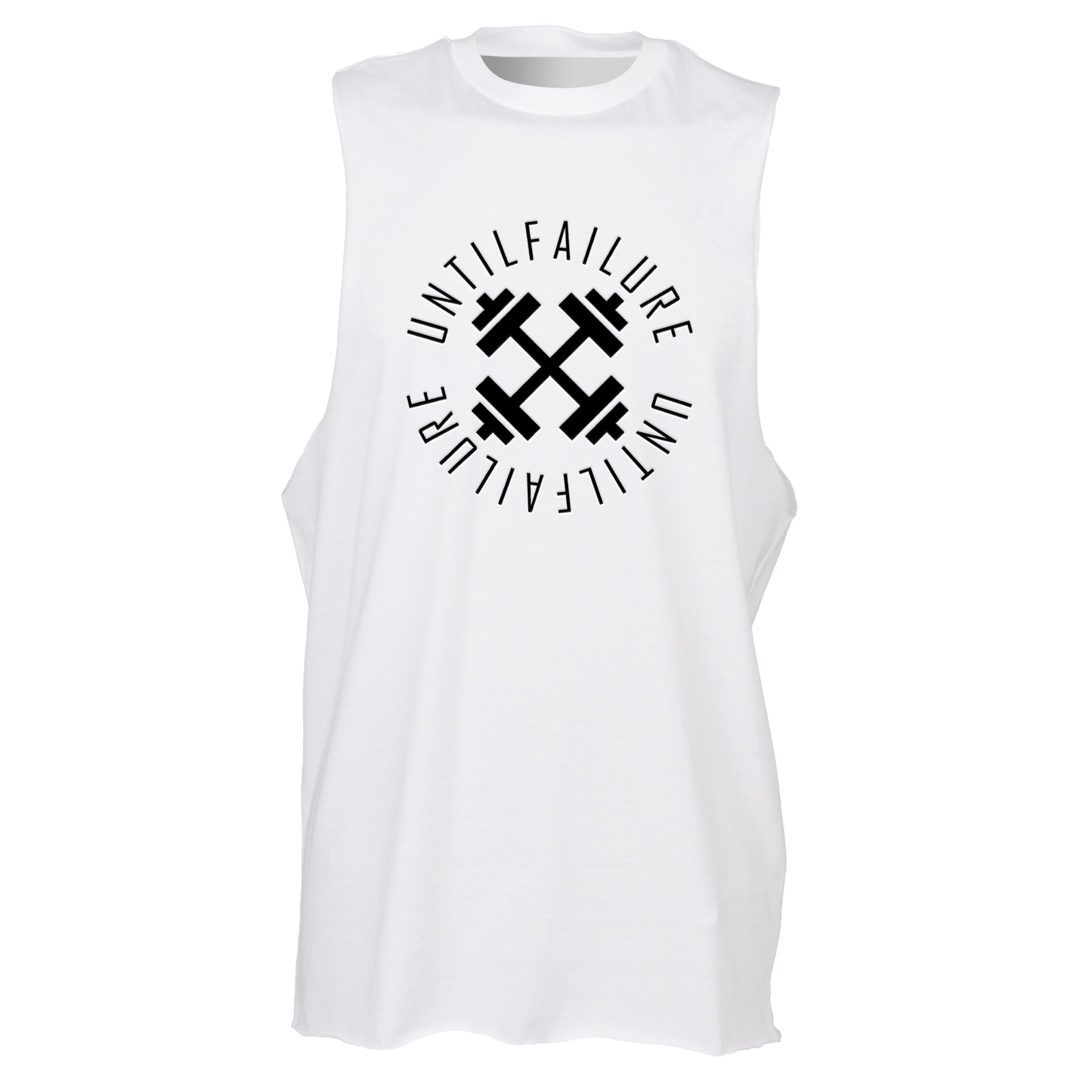 High Neck Slash Armhole Vest - UntilFailure Circle Weights - UntilFailure