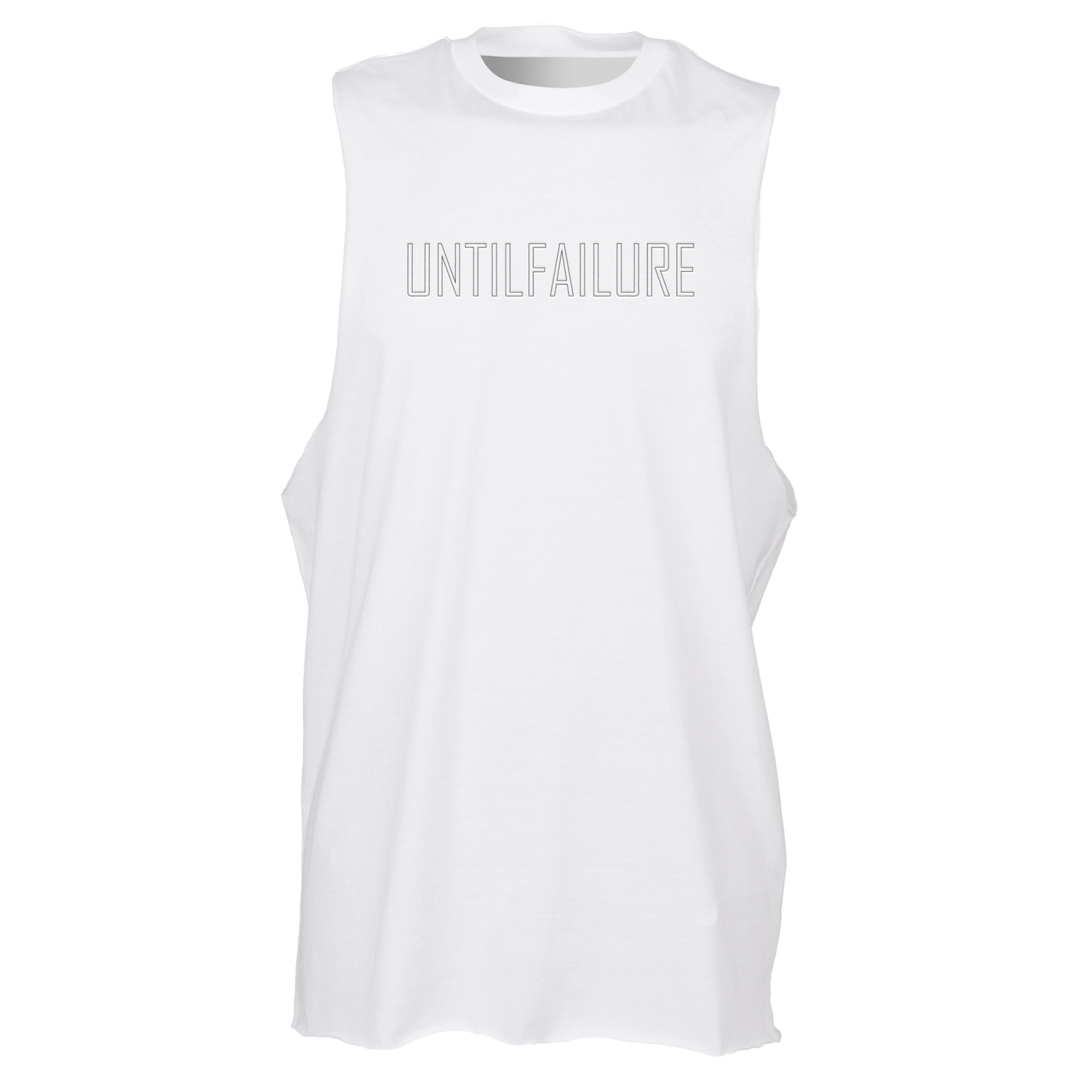 High Neck Slash Armhole Vest - UntilFailure Outline - UntilFailure