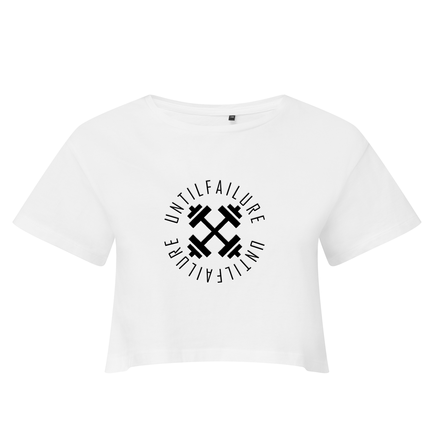 Lifestyle Cropped Top - UntilFailure Circle Weights - UntilFailure