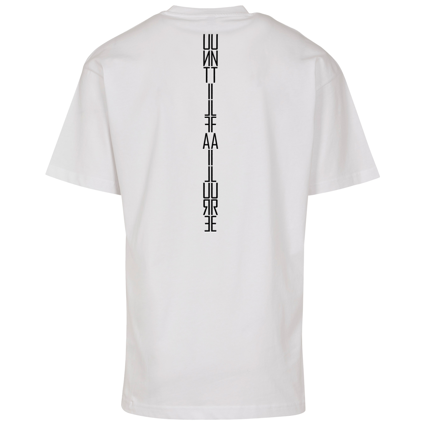 Longline Close Neck T Shirt - UntilFailure Vertical Reflect - UntilFailure
