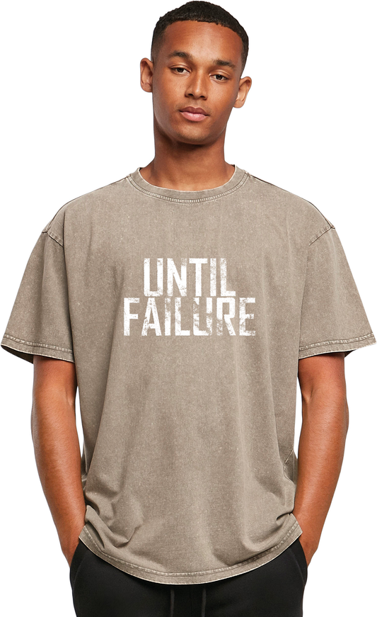Acid Washed Oversized T Shirt - UntilFailure Rough - UntilFailure