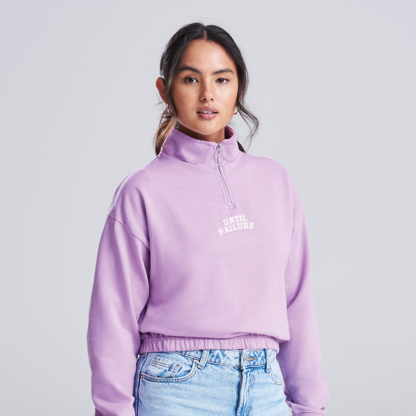 Cropped Zip Sweatshirt - UntilFailure Varsity
