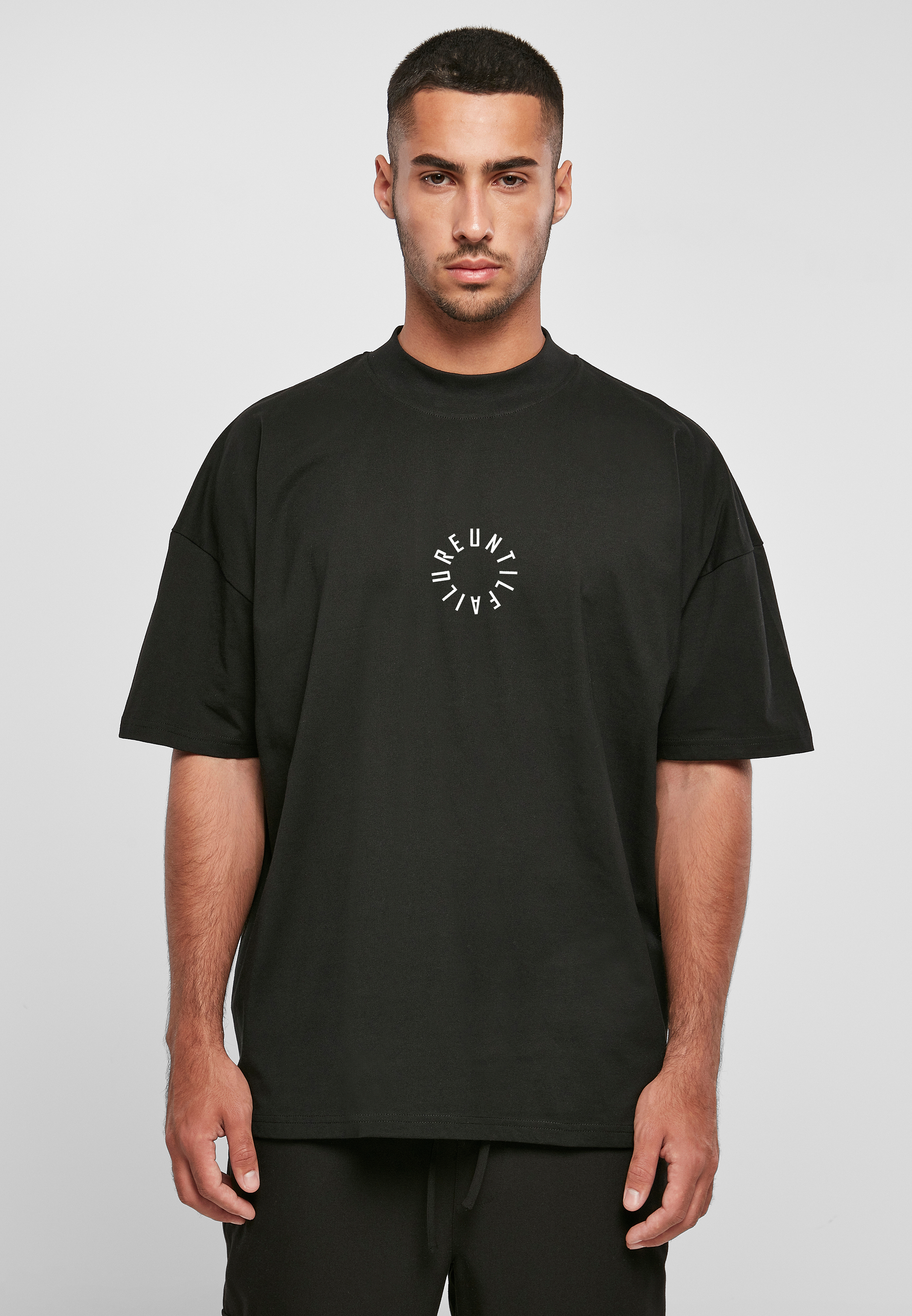 Mock Neck Oversized T Shirt - UntilFailure 360 - UntilFailure