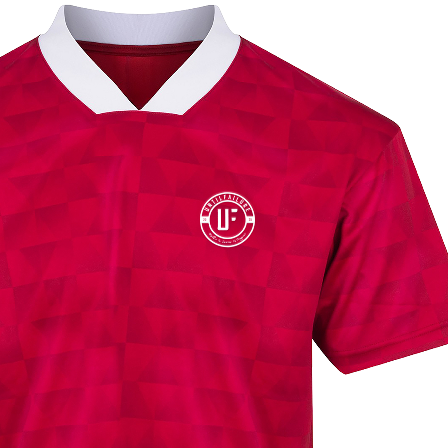 Retro Sports Jersey Red - UntilFailure Badge