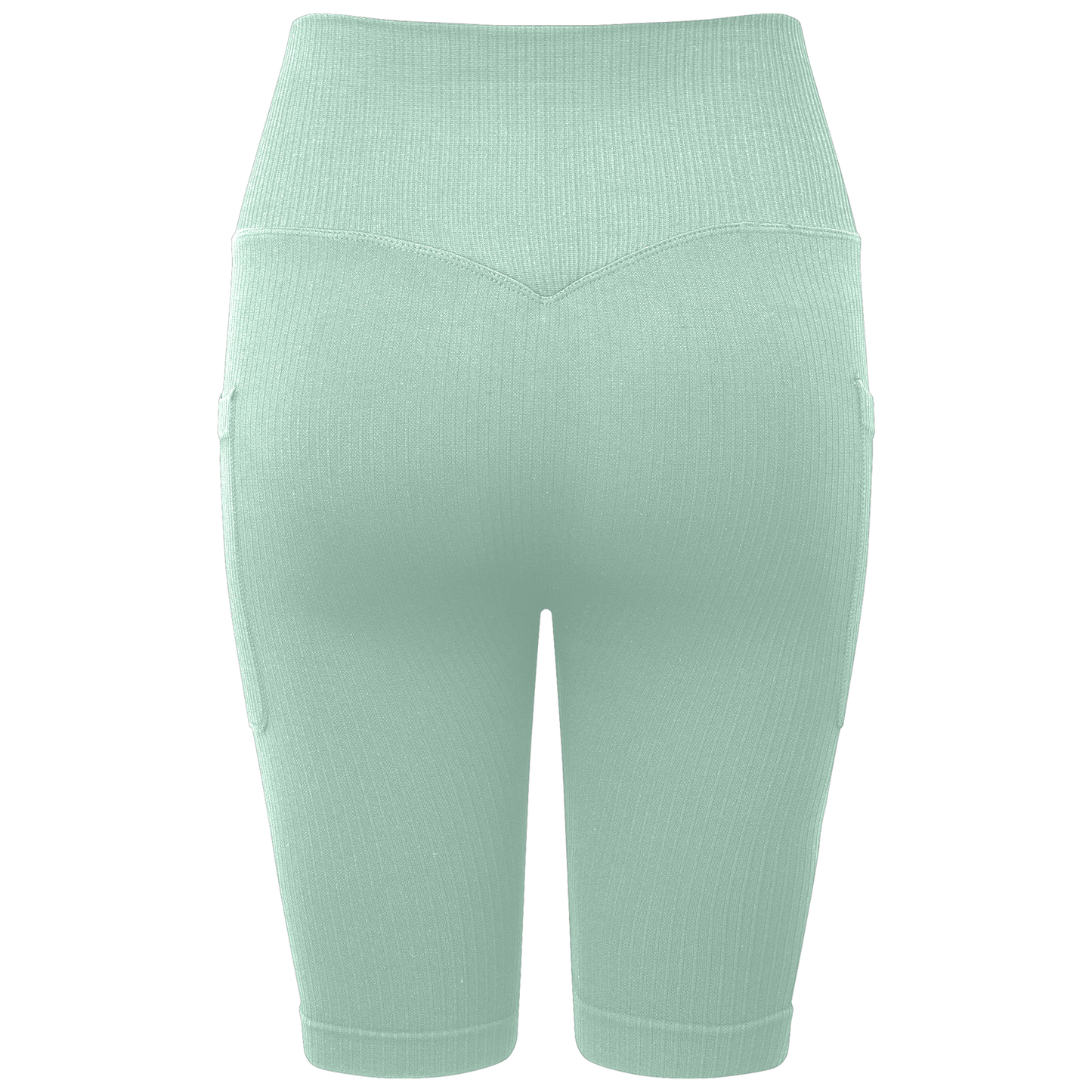 Seamless High Waisted Ribbed Cycle Shorts - UF - UntilFailure